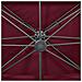 Lusso Casadino -  Ombrellone Da Giardino A Sbalzo Con Doppio Piano Rosso Bordeaux 400x300 Cm - Foto miniatura 7