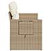 Divano Da Giardino Con Cuscini A 2 Posti Beige In Polyrattan - Foto miniatura 5