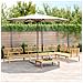 Set Divano Pallet da Giardino 5 pz in Legno Massello di Acacia - Foto miniatura 2