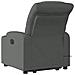 Poltrona Alzapersona Massaggi Elettrica Grigio Scuro Tessuto - Foto miniatura 5