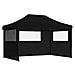 Tendone per Feste Pieghevole Pop-Up con 3 Pareti Nero - Foto miniatura 1