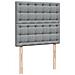 Giroletto a Molle con Materasso Grigio Chiaro100x200 cm Tessuto - Foto miniatura 8
