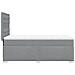 Giroletto a Molle con Materasso Grigio Chiaro100x200 cm Tessuto - Foto miniatura 9