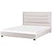 Letto Ad Acqua Tessuto Rouen 180 X 200 Cm Beige Chiaro - Foto miniatura 2
