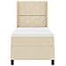 Letto a molle con materasso Crema 80 x 200 cm Tessuto - Foto miniatura 5