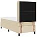 Letto a molle con materasso Crema 80 x 200 cm Tessuto - Foto miniatura 7
