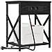 Armadio da Notte con cassetto 2 pcs Rovere nero 41 x 31 x 51 cm - Foto miniatura 3