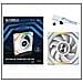 UNI FAN SL Wireless LCD 120 Case per computer Ventilatore 12 cm Bianco 1 pz - Foto miniatura 1