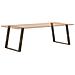 Gambe per tavolo da pranzo a forma di U 2 pz in acciaio naturale 100x(72-73) cm - Foto miniatura 8
