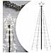 Albero di Natale a LED con Punte 220 LED Bianco Freddo 180 cm - Foto miniatura 1