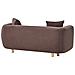 Divano 2 Posti Lillerod Tessuto Marrone Scuro - Foto miniatura 4