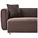 Divano 2 Posti Lillerod Tessuto Marrone Scuro - Foto miniatura 5