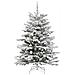 Albero di Natale Artificiale con Rami Pieghevoli Bianco 150 cm - Foto miniatura 3