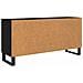 Mobile TV Rovere Nero 103,5 x 30 x 50 cm Legno multistrato - Foto miniatura 6