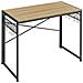 Scrivania per computer Valora con ganci - Rovere Sonoma e struttura in acciaio nero 100x50 - Foto miniatura 1