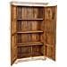 Armadio In Legno Intagliato Finitura Artigianale 96x40x167h Cm - Foto miniatura 3