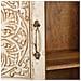Armadio In Legno Intagliato Finitura Artigianale 96x40x167h Cm - Foto miniatura 4