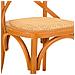 Sedia In Legno E Seduta In Rattan Marrone 44x42x46/88h - Foto miniatura 6