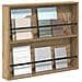 Scaffale per riviste Rovere artigianale 80 x 12 x 70 cm - Foto miniatura 3