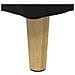 Pouf contenitore con cuscino Nero 40 x 40 x 45 cm Velluto - Foto miniatura 8