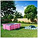 Piscina da giardino con telaio in metallo sopra il terreno Rosa - Foto miniatura 2