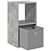Comodino Grigio cemento 30,5 x 27 x 59,5 cm Legno multistrato - Foto miniatura 5