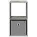 Comodino Grigio cemento 30,5 x 27 x 59,5 cm Legno multistrato - Foto miniatura 6
