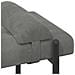 Panchina con bottoni e cuscini Grigio Scuro 110 x 40 x 46 cm - Foto miniatura 4