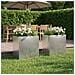 Vaso da giardino 2 pz Argento 50 x 30 x 49 cm Acciaio Inox - Foto miniatura 2