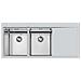 Lavello 1160x520 Mm Master 2 Vasche + Gocc. Dx Filotop Inox Spazzolato Cod. 1252 052 - 1252052 - Foto miniatura 2