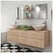 Set Mobili da Bagno 9 pz con Lavabo e Rubinetto Beige - Foto miniatura 2