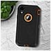Cover Iphone Xr Protezione Rigida Multi-strato Bumper Antishock Nero / arancione - Foto miniatura 12