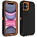 Cover Iphone Xr Protezione Rigida Multi-strato Bumper Antishock Nero / arancione - Foto miniatura 8