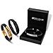 Bracciale in Pelle per Uomo ""Helix"" 20cm Argento - Foto miniatura 13