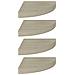 Scaffali Angolari A Parete 4 Pz Rovere 25x25x3,8 Cm Mdf - Foto miniatura 2