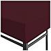 Copertura Superiore per Gazebo 310g / m² 3x3m Bordeaux - Foto miniatura 4