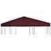 Copertura Superiore per Gazebo 310g / m² 3x3m Bordeaux - Foto miniatura 1