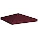 Copertura Superiore per Gazebo 310g / m² 3x3m Bordeaux - Foto miniatura 6