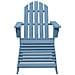 Sedia Giardino Adirondack con Ottomana Massello di Abete Blu - Foto miniatura 2