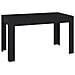 Tavolo da Pranzo Nero 140x74,5x76 cm in Legno Multistrato - Foto miniatura 1