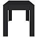 Tavolo da Pranzo Nero 140x74,5x76 cm in Legno Multistrato - Foto miniatura 4