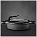 Tegame Con Coperchio 2 Manici 26 Cm Grigio - Gem - Foto miniatura 2