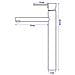 Rubinetto Da Bagno Tess High Black - Foto miniatura 2