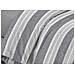 Sacco Copripiumino Piumone Letto In 100% Cotone Made Italy Vari Disegni Rp Piazza 1-2 Righine Grigio - Foto miniatura 3