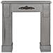 Cornice Per Caminetto Grigio 97 X 99 Cm Mandre - Foto miniatura 3