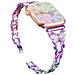 Cinturino Per Apple Watch 38/40/41mm In Acciaio Inossidabile Butterfly, Viola - Foto miniatura 3