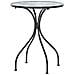 Tavolino Bistrot Cozzana 60 Cm 60 Cm Metallo Nero - Foto miniatura 3