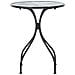 Tavolino Bistrot Cozzana 60 Cm 60 Cm Metallo Nero - Foto miniatura 4