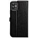 Custodia Per Iphone 12 / 12 Pro Folio Wallet Con Linguetta Magnetica, Nero - Foto miniatura 2