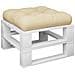 Cuscino Per Pallet Beige 60x60x12 Cm In Tessuto - Foto miniatura 3
